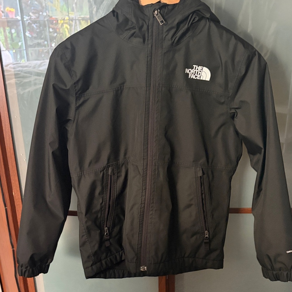 The North Face Black Hooded Rain Jacket